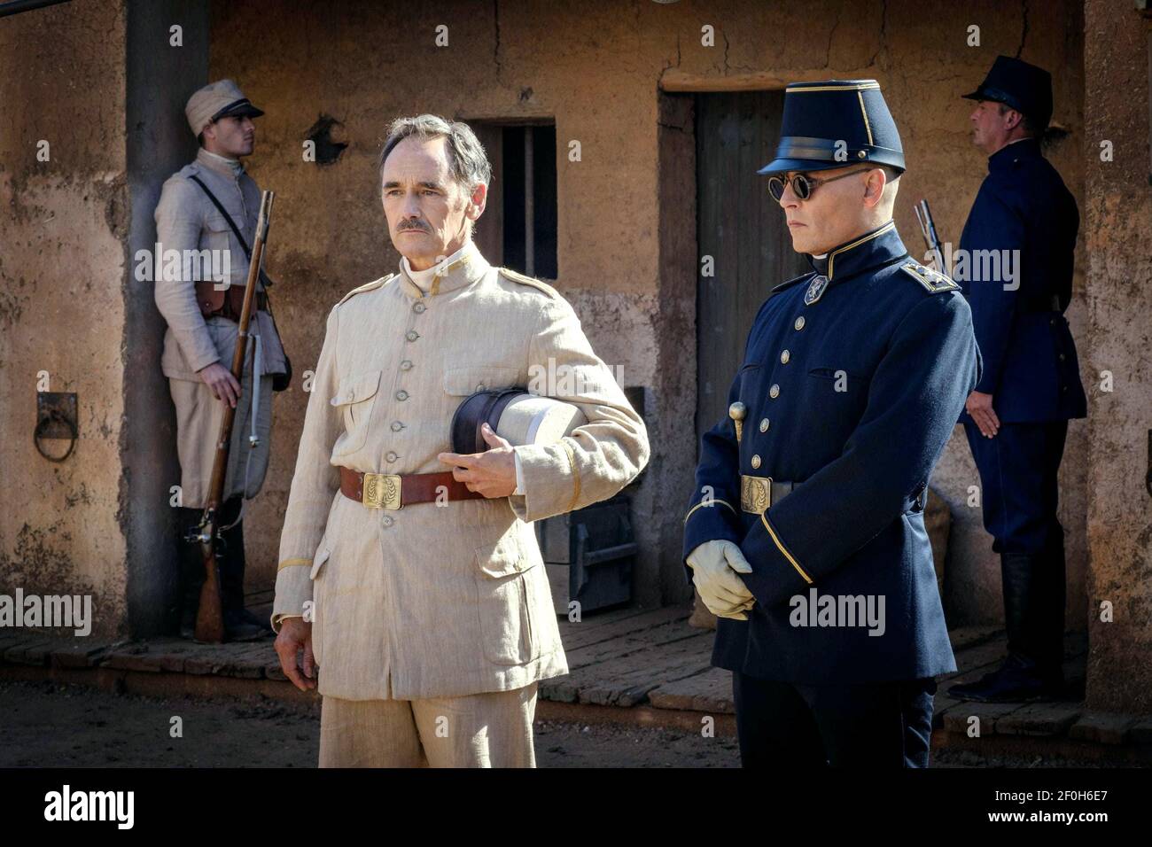 RYLANCE,DEPP, EN ATTENTE DES BARBARES, 2019 Banque D'Images