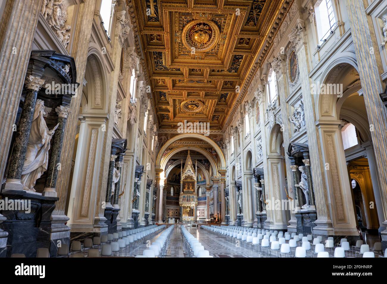 Italie, Rome, Basilique de San Giovanni dans l'intérieur de Laterano, Cathédrale du très Saint Sauveur et des Saints Jean-Baptiste et évangéliste dans le Banque D'Images