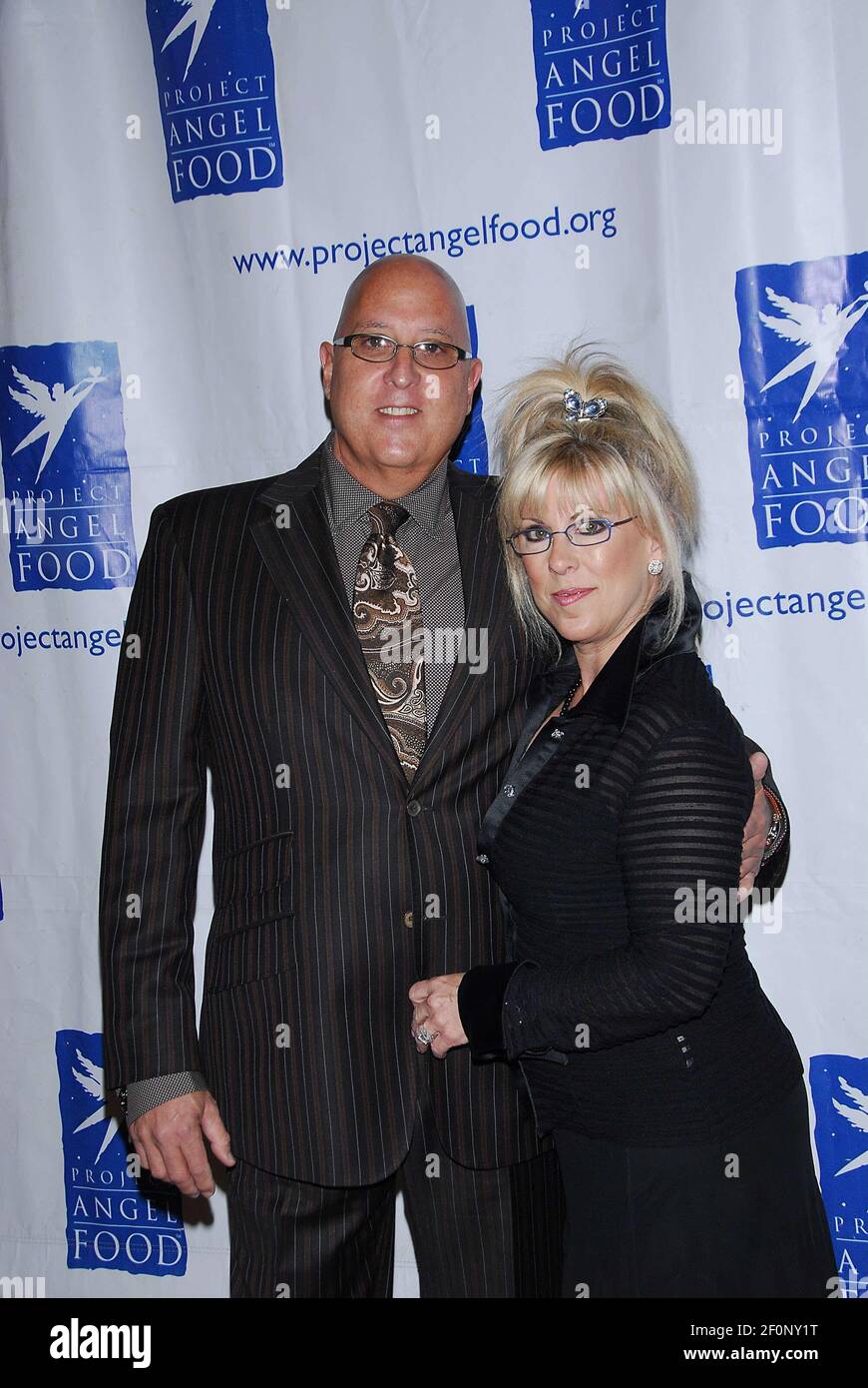 Gary Cohen et sa femme. 29 novembre 2007 - Beverly Hills, Californie. Dîner de gala des prix du concept divin au profit du projet Angel Food tenu au Beverly Hilton. Crédit photo: Giulio Marcocchi/Sipa Press. (') Copyright 2007 par Giulio Marcocchi./divine_gm.058/0711301255 Banque D'Images