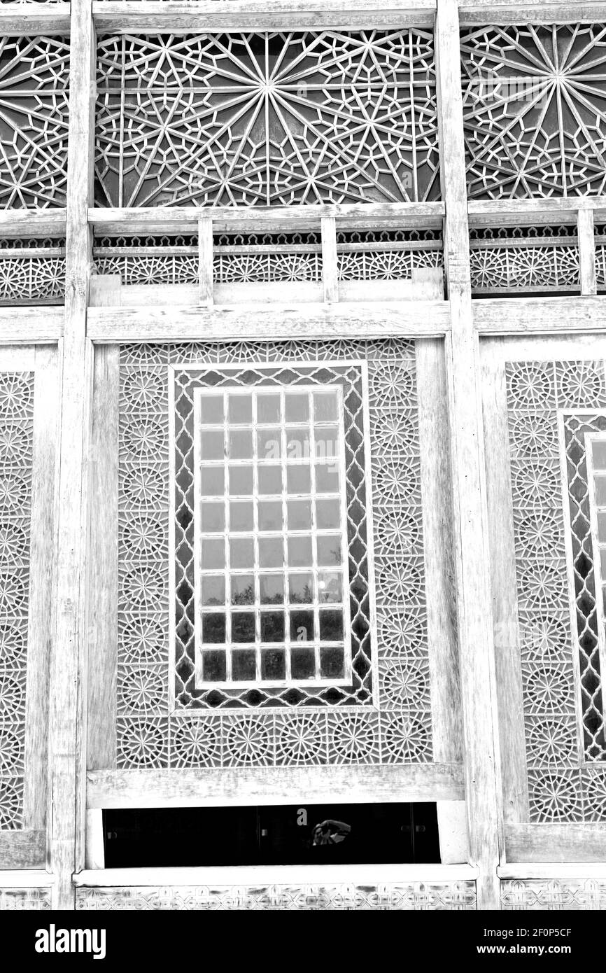 En iran, l'ancienne fenêtre de l'architecture Banque D'Images