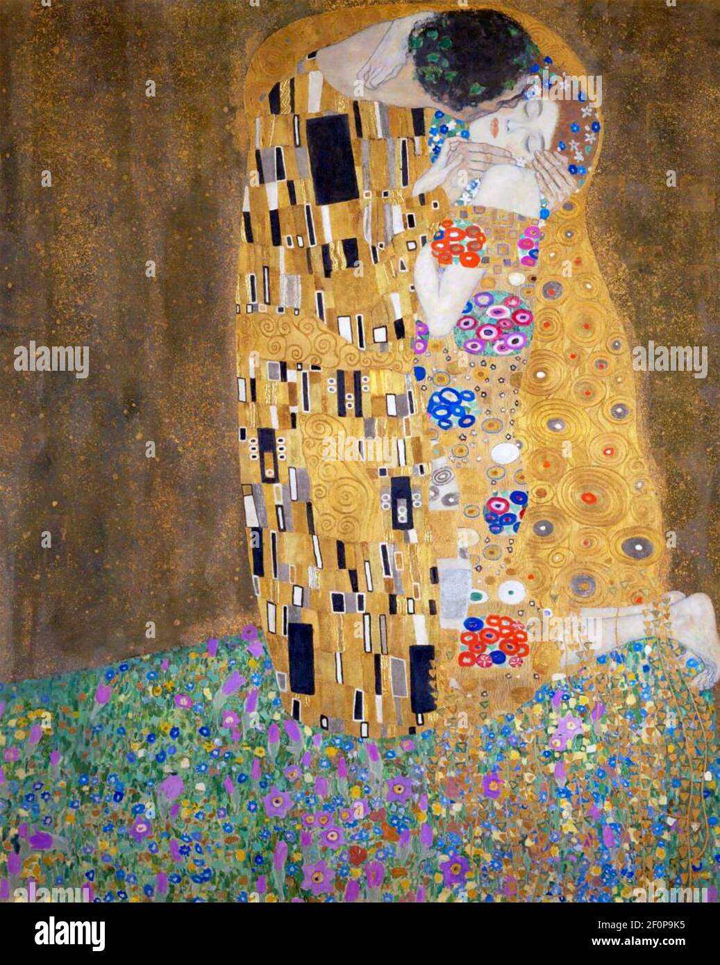 GUSTAV KLIMT (1862-1918) artiste autrichien . pai 'Tnted 1907-08.HE Kiss' Banque D'Images