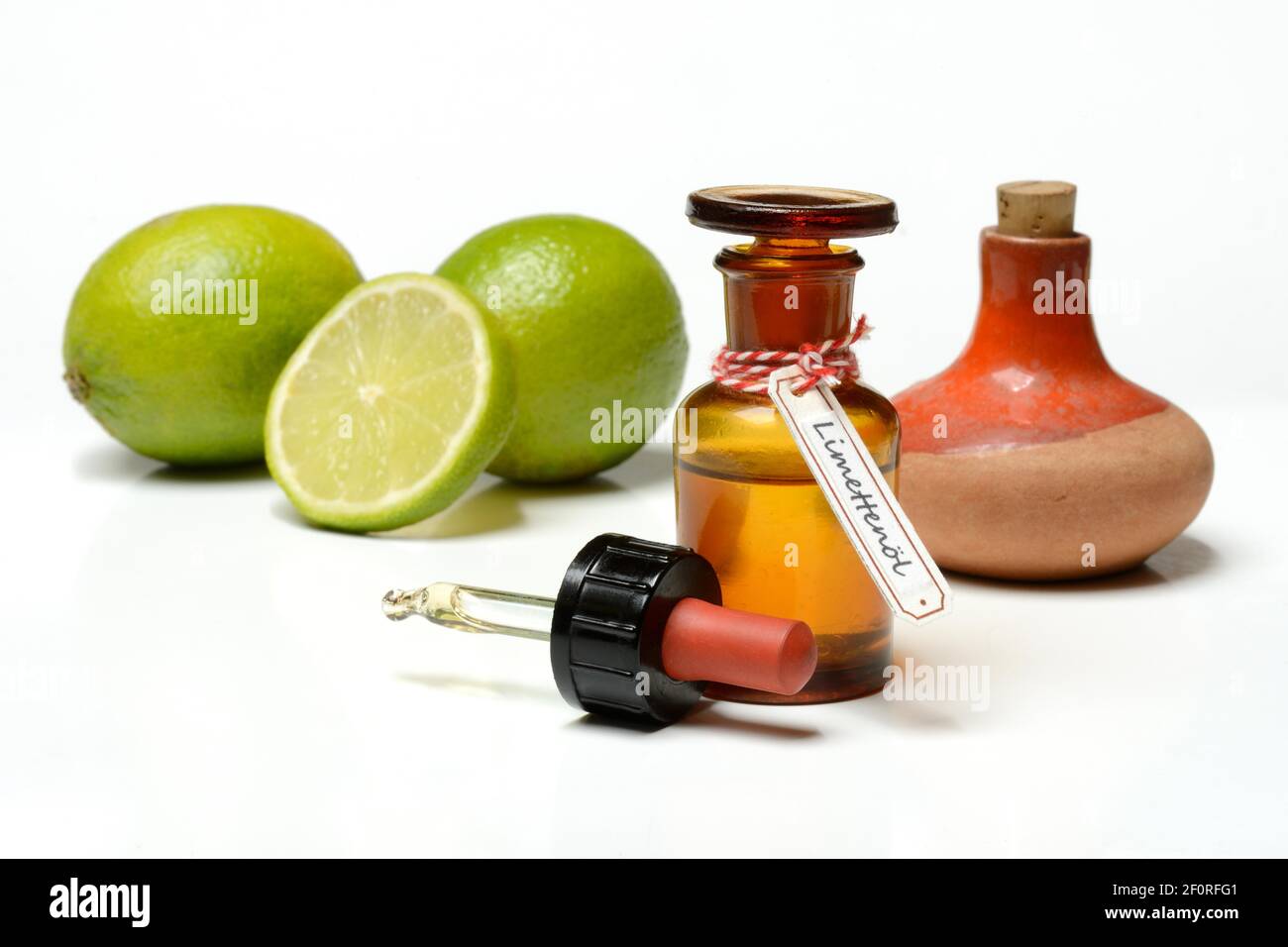 Huile de chaux et diffuseur, limes, Allemagne Banque D'Images