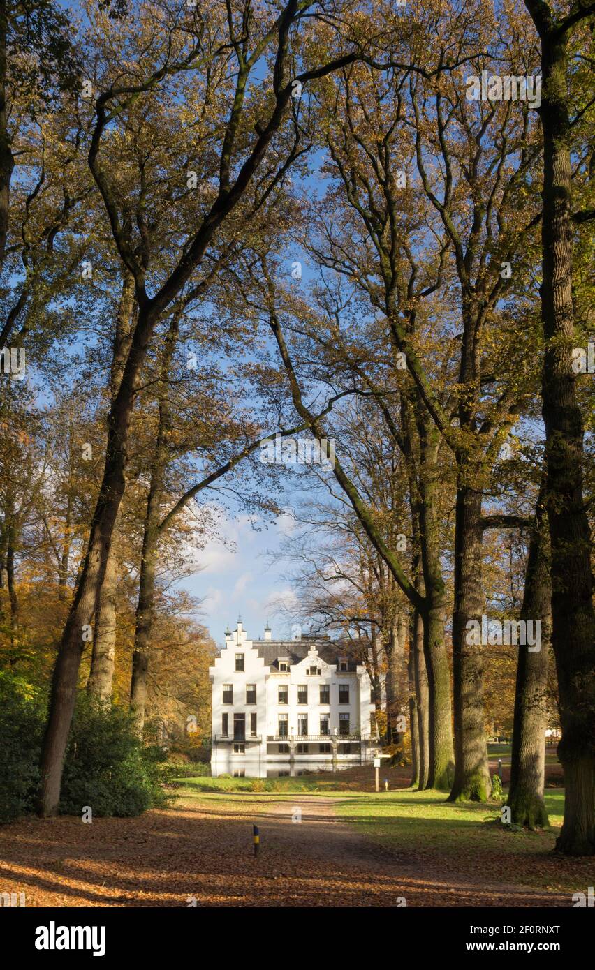 Automne humeur Staverden château Banque D'Images