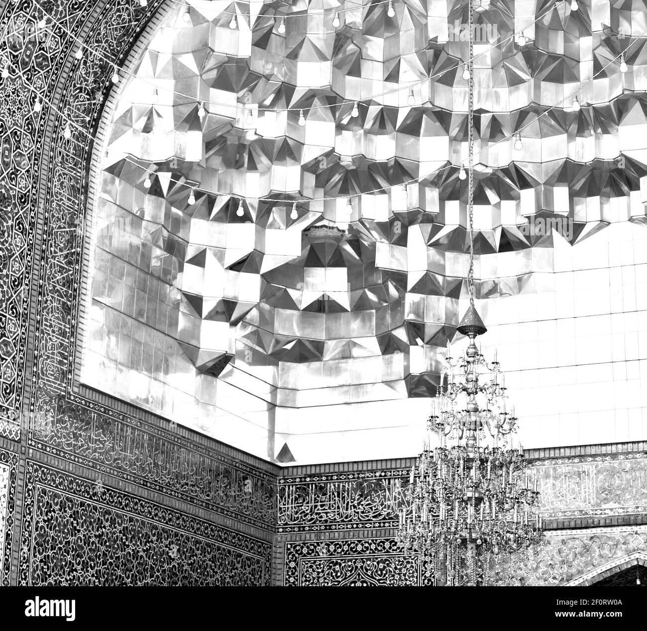 En iran et ancienne mosquée minaret Banque D'Images