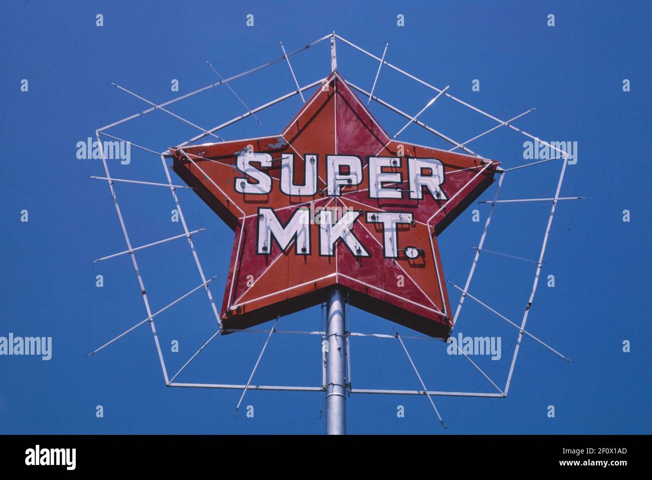 Années 1980 États-Unis - Star Super Market signe Jackson Mississippi ca. 1982 Banque D'Images