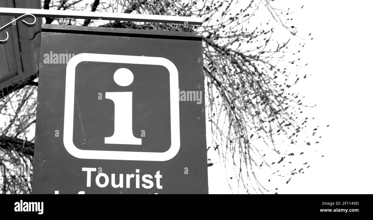 En afrique du Sud gros plan de l'information touristique Banque D'Images