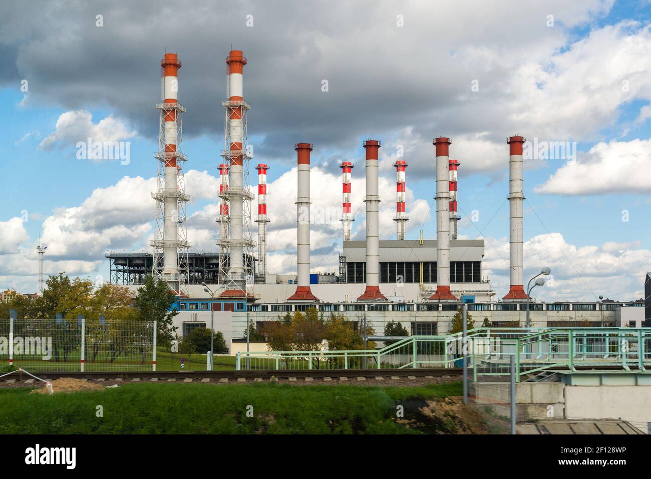 Moscou, Russia-October 01,2016. International de l'énergie thermique et réseau de chauffage Krasnaya Presnya Banque D'Images