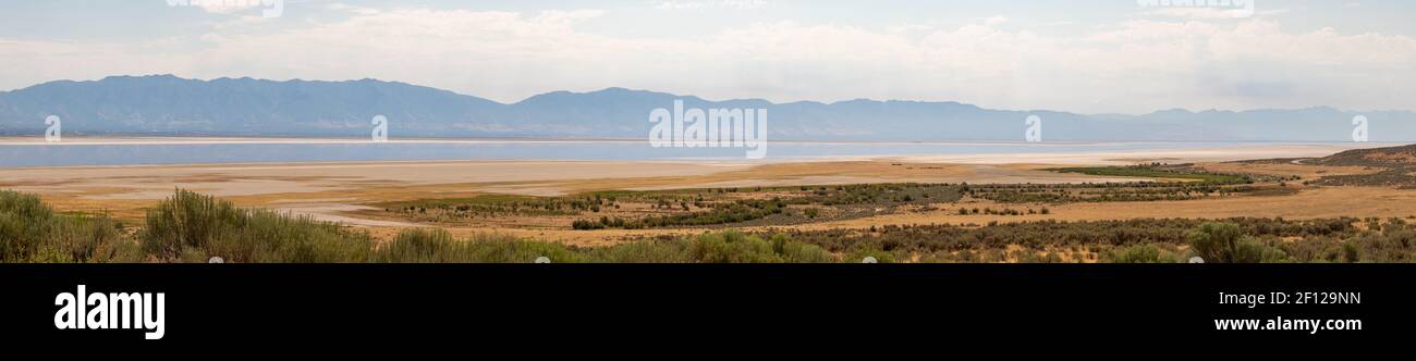 Le paysage de Great Salt Lake Banque D'Images