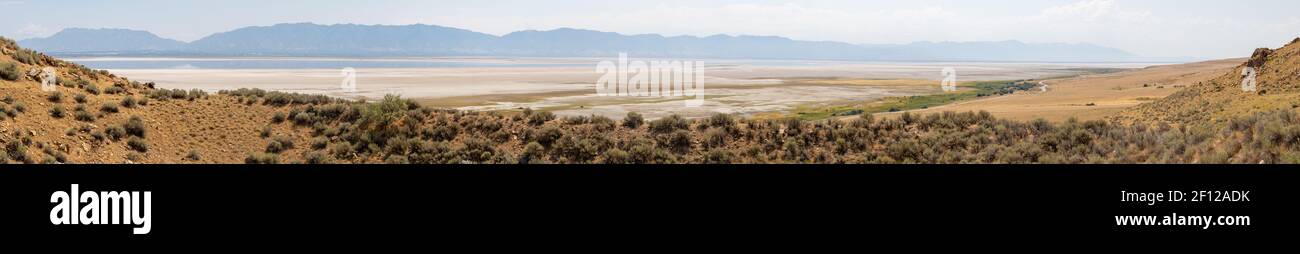 Le paysage de Great Salt Lake Banque D'Images