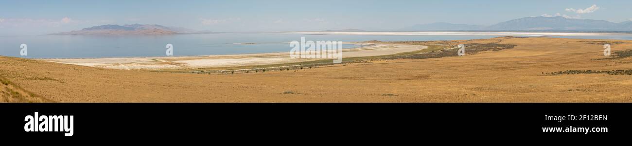 Le paysage de Great Salt Lake Banque D'Images