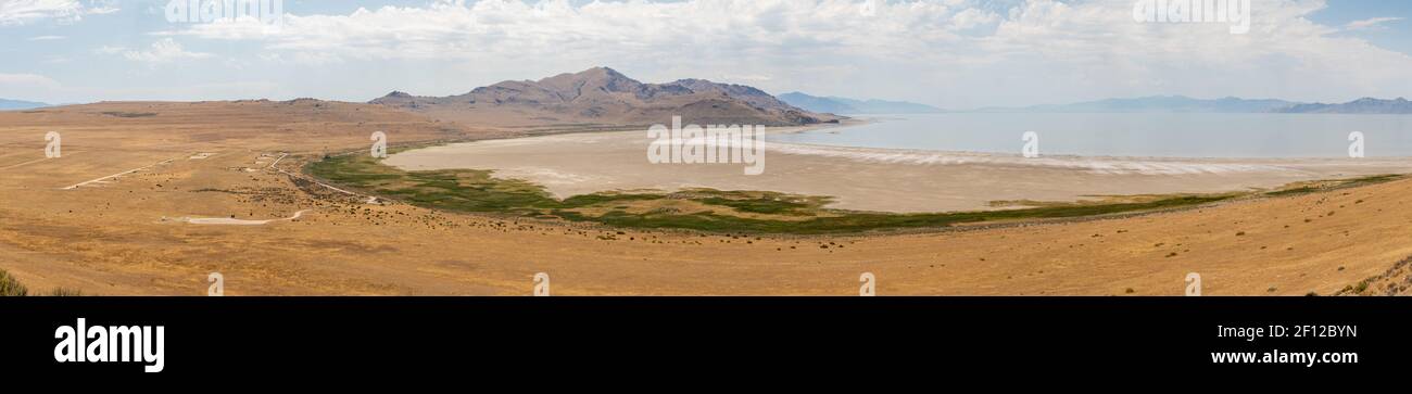 Le paysage de Great Salt Lake Banque D'Images