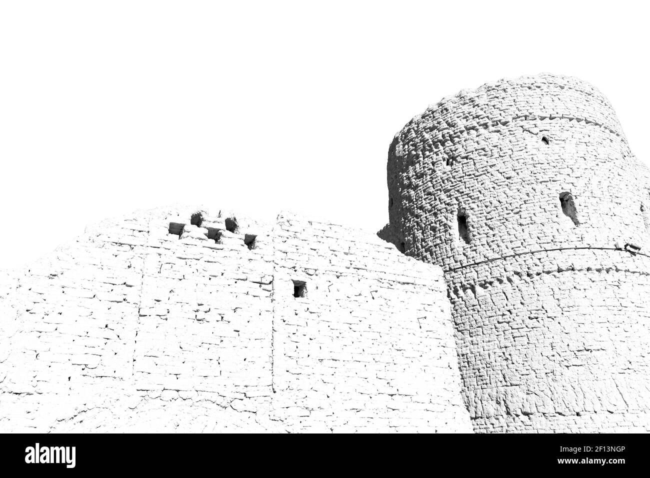 En iran, le vieux château Banque D'Images