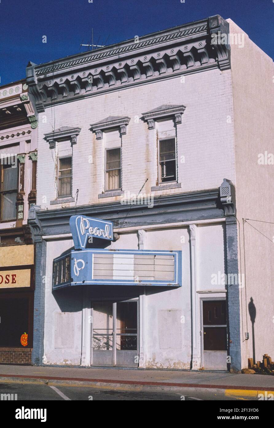Pearl Theatre - main Street - Buena Vista - Colorado ca. 1991 Banque D'Images