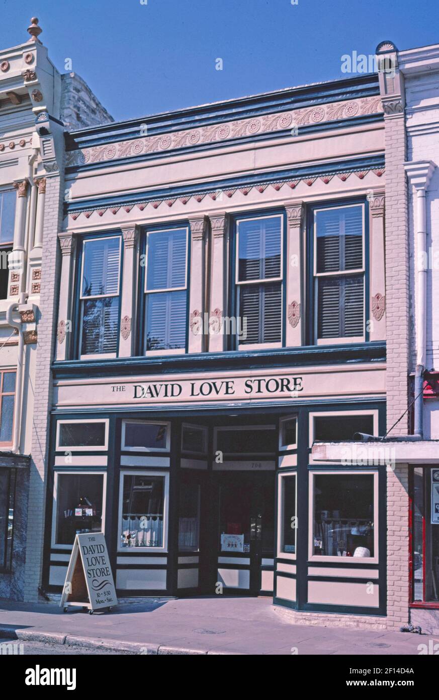 Années 1980 États-Unis - David Lowe Store Georgetown Texas ca. 1983 Banque D'Images