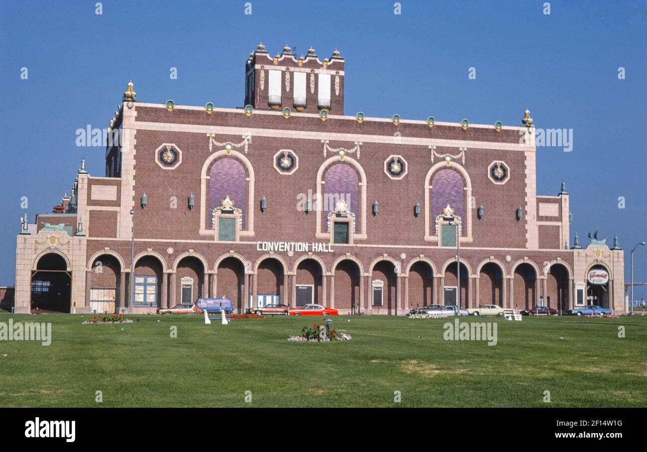 Paramount Theatre - Convention Hall - front horizontal - Asbury Park - New Jersey ca. 1978 Banque D'Images