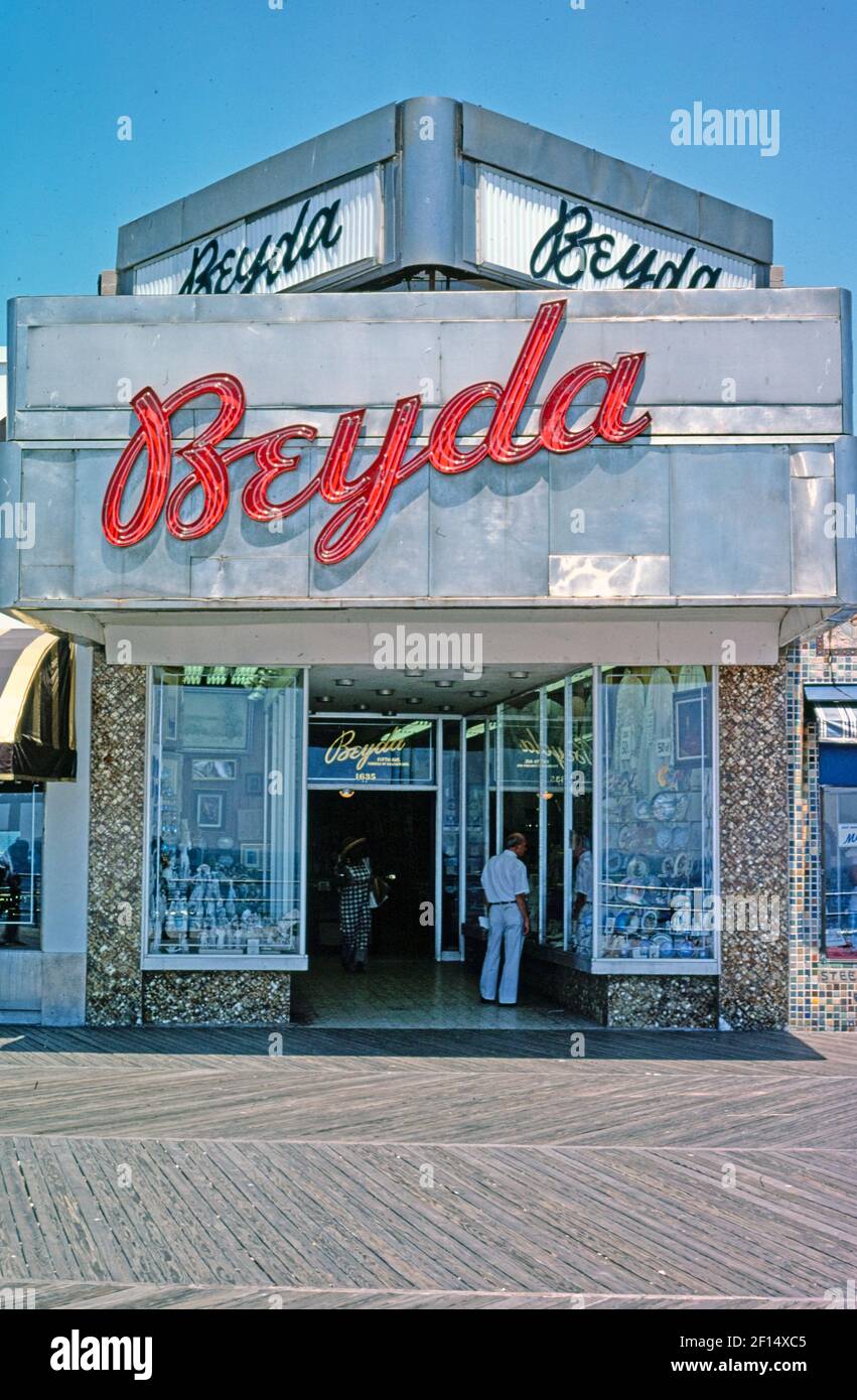 Théâtre Beyda - la promenade - Atlantic City - New Jersey ca. 1978 Banque D'Images