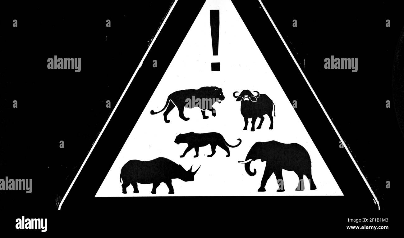 En afrique du Sud gros plan sur le panneau Banque D'Images