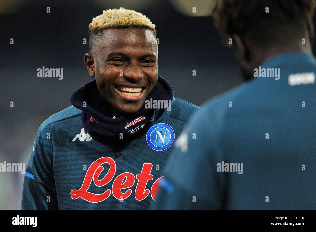 Victor Osimhen joueur de Naples, pendant la série italienne UN match entre Naples et Bologne, résultat final 3-1, match joué au Diego Armando Marad Banque D'Images