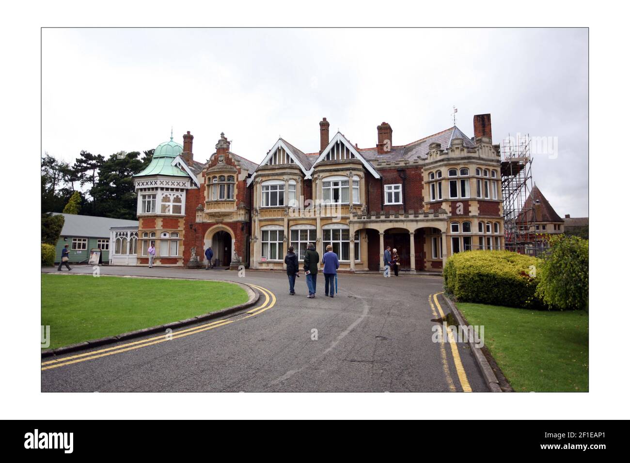 Bletchley Park, National codes et Cipher Centre. Stade de la machine Enigma, de la Bombe et du Colossus. Les célèbres huttes où les codes ont été brisés pendant la deuxième guerre mondiale, sont maintenant dans le besoin sérieux de réparation et de mise à niveau.photo par David Sandison l'indépendant Banque D'Images