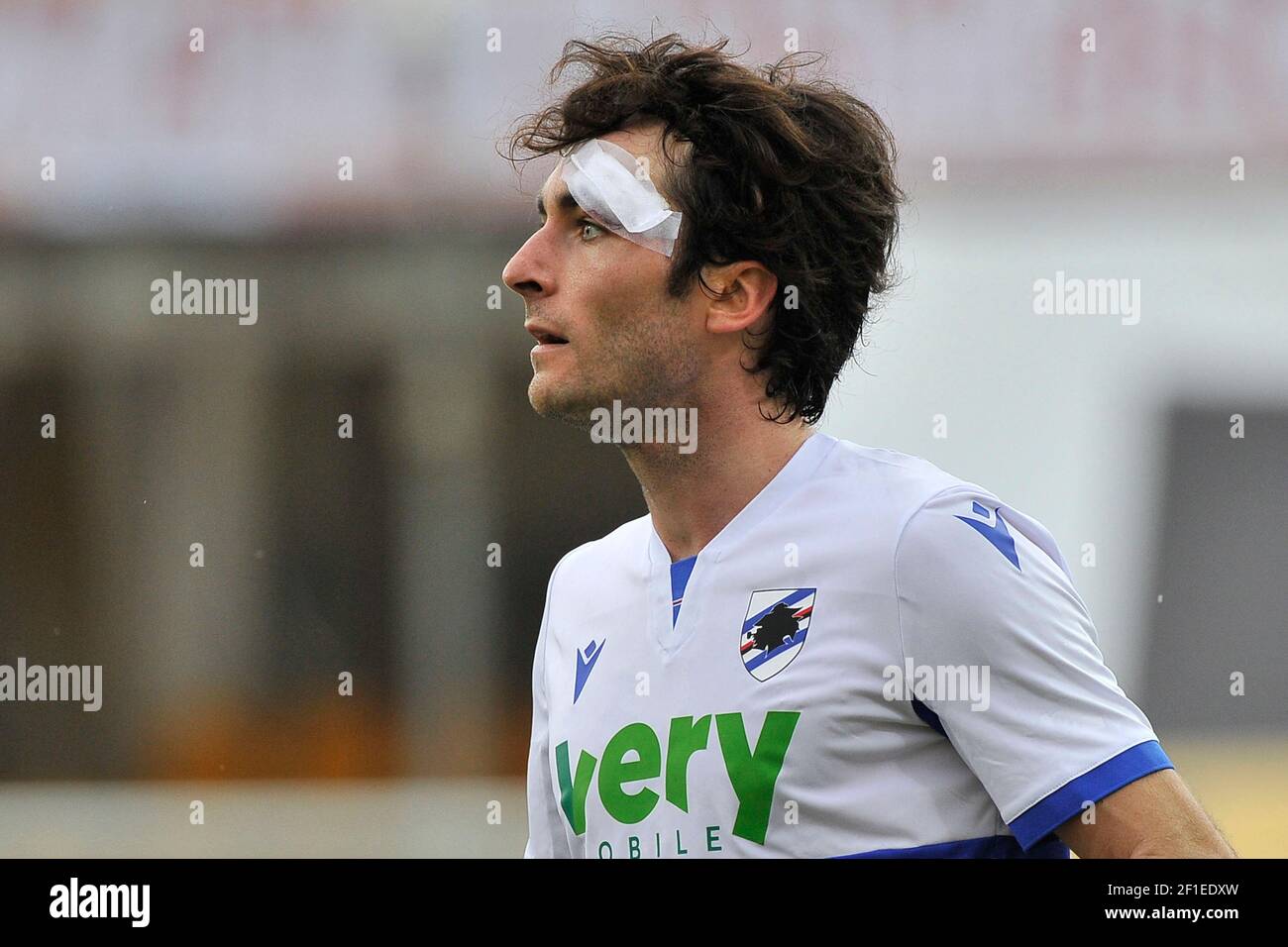 Tommaso Augello, joueur de Sampdoria, pendant le match du championnat italien Seriea entre Benevento vs Sampdoria, résultat final 1-1, jeu de match Banque D'Images