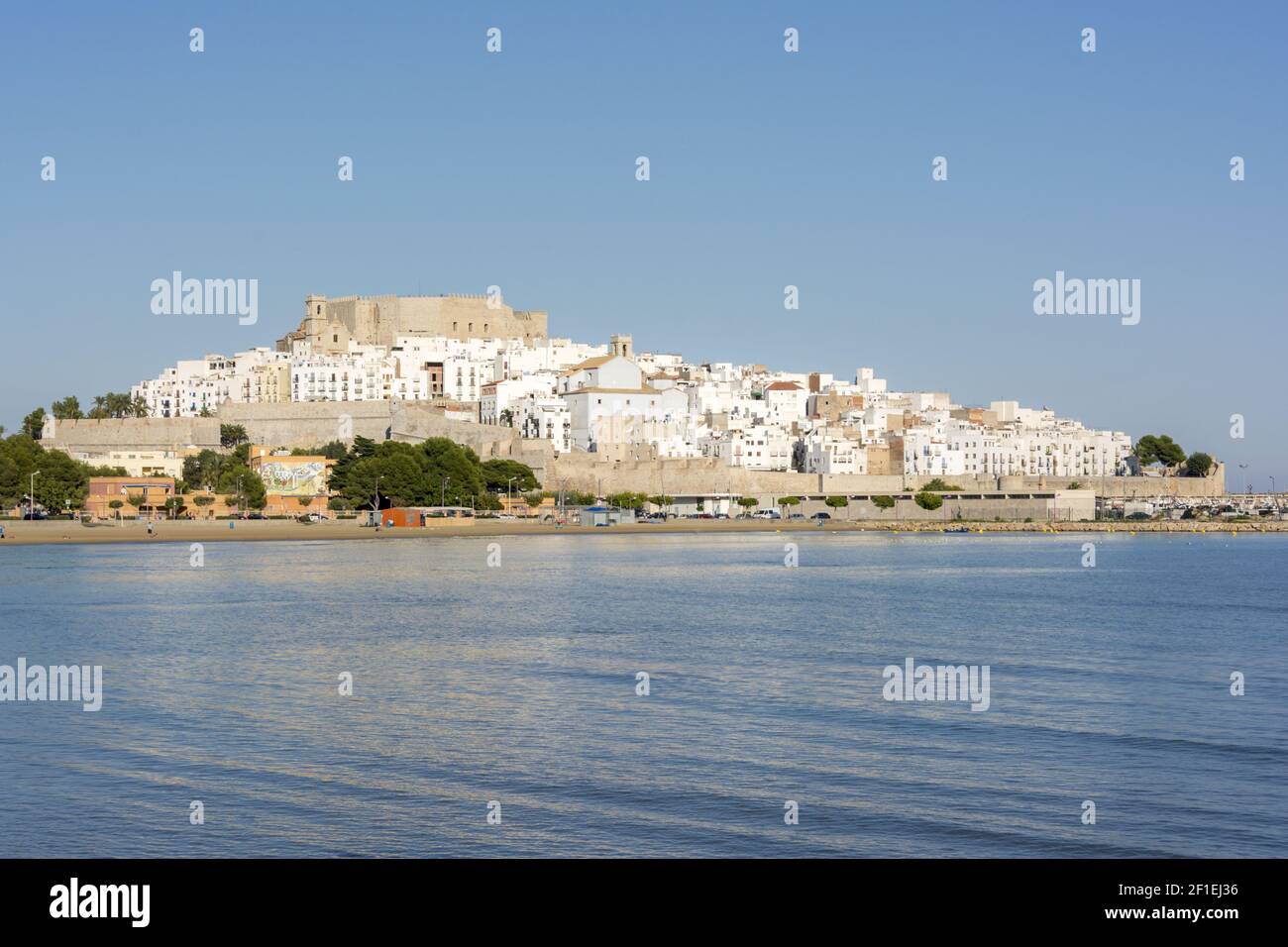 Le château de Peniscola, en Espagne. Banque D'Images