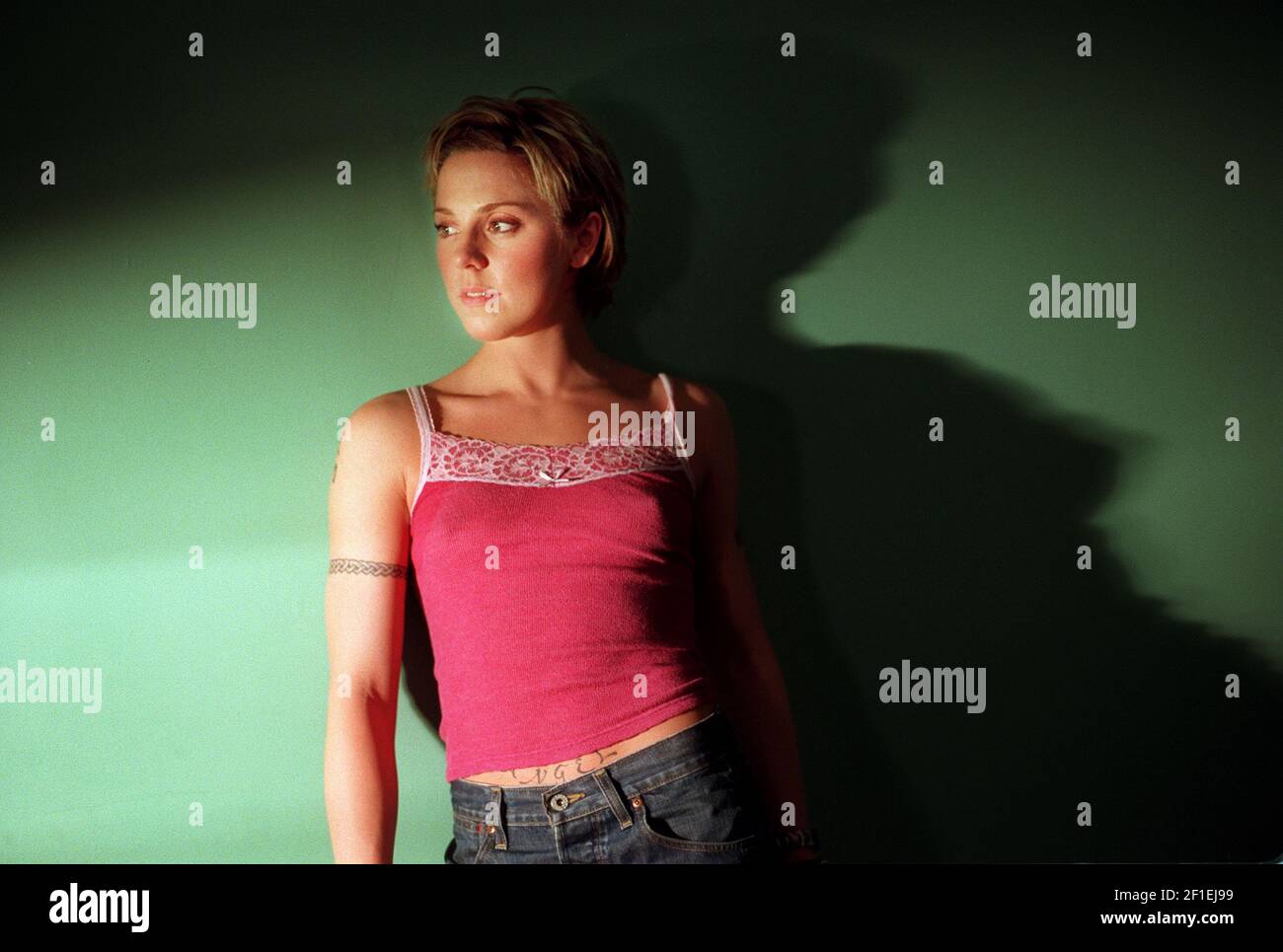 MELANIE CHISHOLM MEL C À MTV À LONDRES EN MARS 2000 Banque D'Images