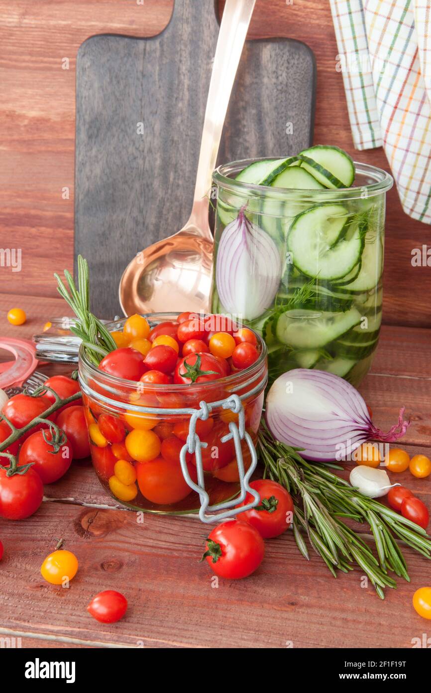 Préserver les légumes frais Banque D'Images