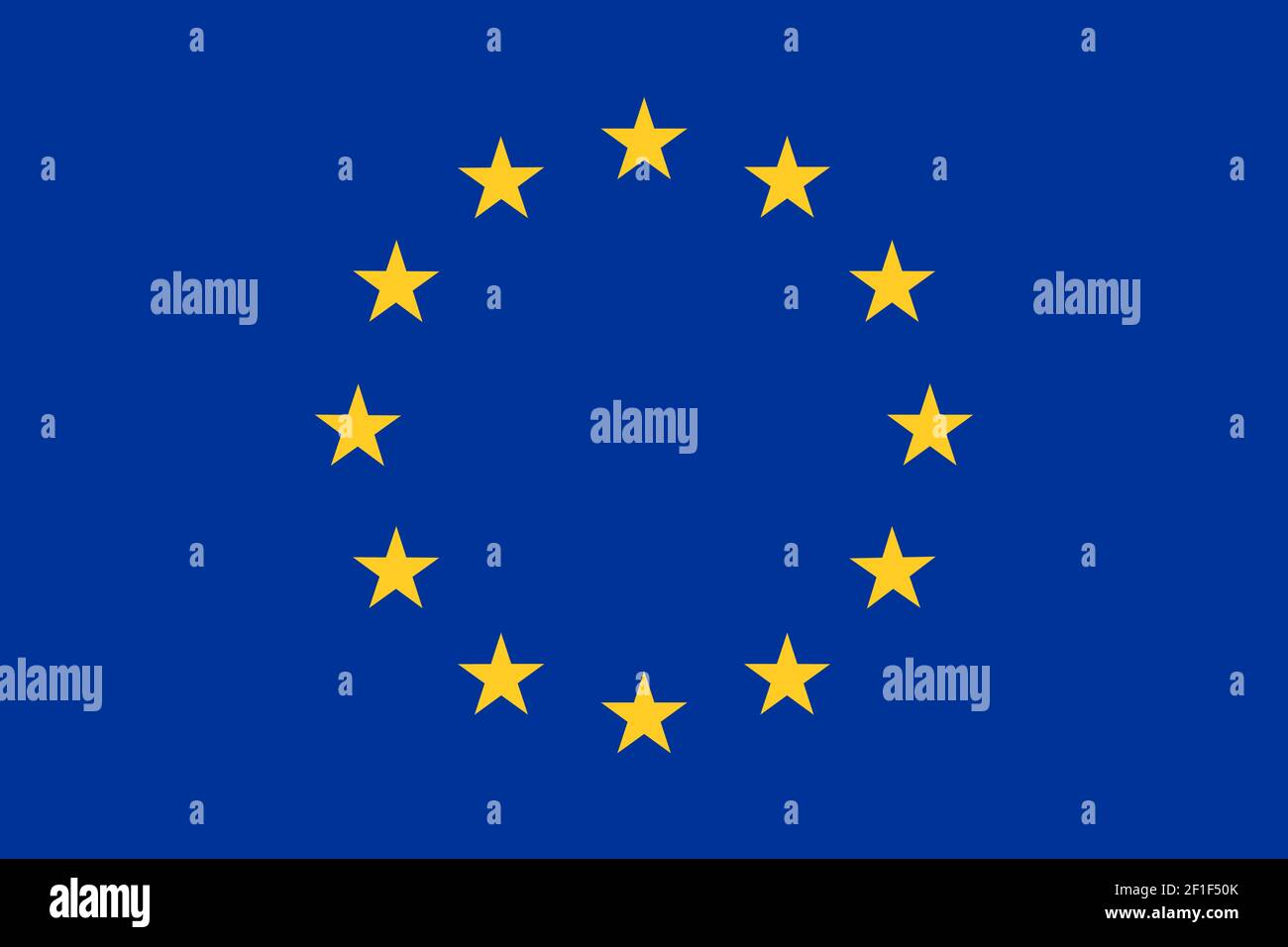 Drapeau de l'Europe, l'Union européenne Illustration de Vecteur
