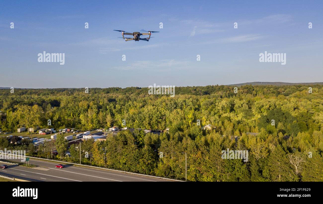 Drone personnel en action Banque D'Images