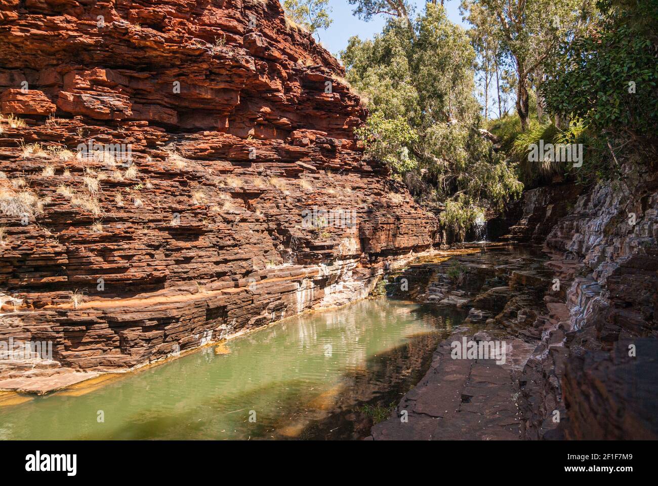 GORGE DE KALAMINE, PARC NATIONAL DE KARIJINI, AUSTRALIE OCCIDENTALE, AUSTRALIE Banque D'Images