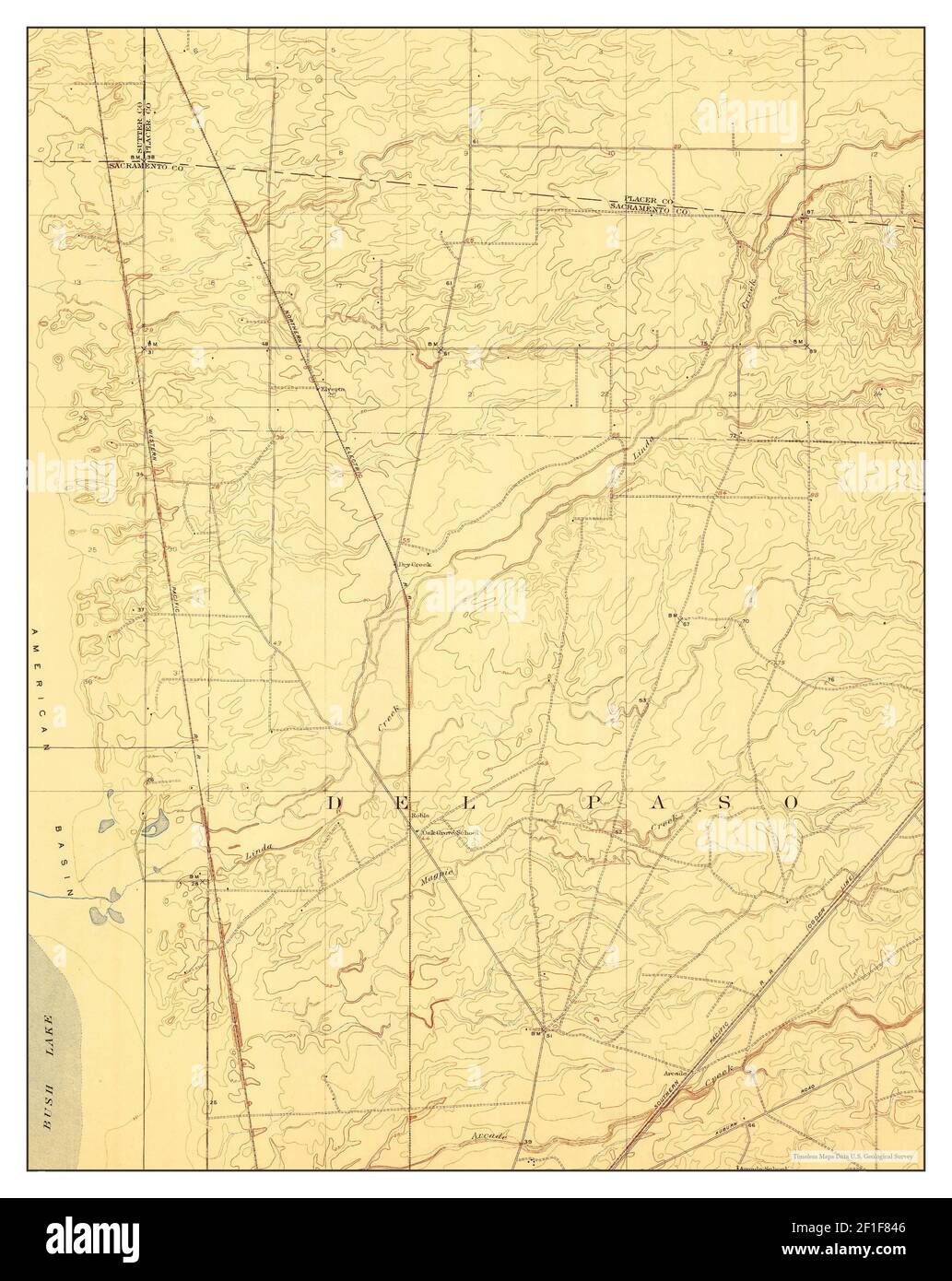 Arcade, Californie, carte 1911, 1:31680, États-Unis d'Amérique par Timeless Maps, données U.S. Geological Survey Banque D'Images