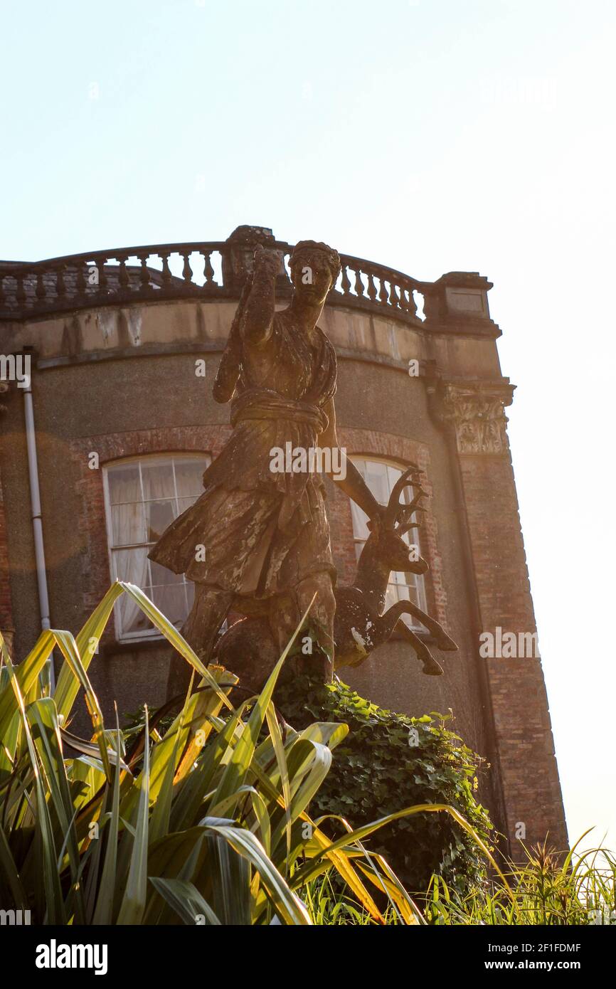 Statue située dans les jardins de Bantry House. Bantry, Co Cork. Irlande Banque D'Images