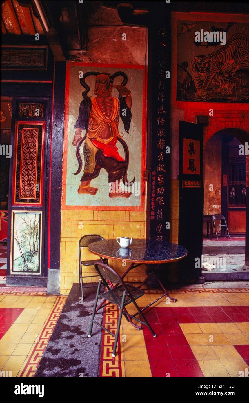 Un temple bouddhiste, rural du sud du Vietnam, juin 1980 Banque D'Images