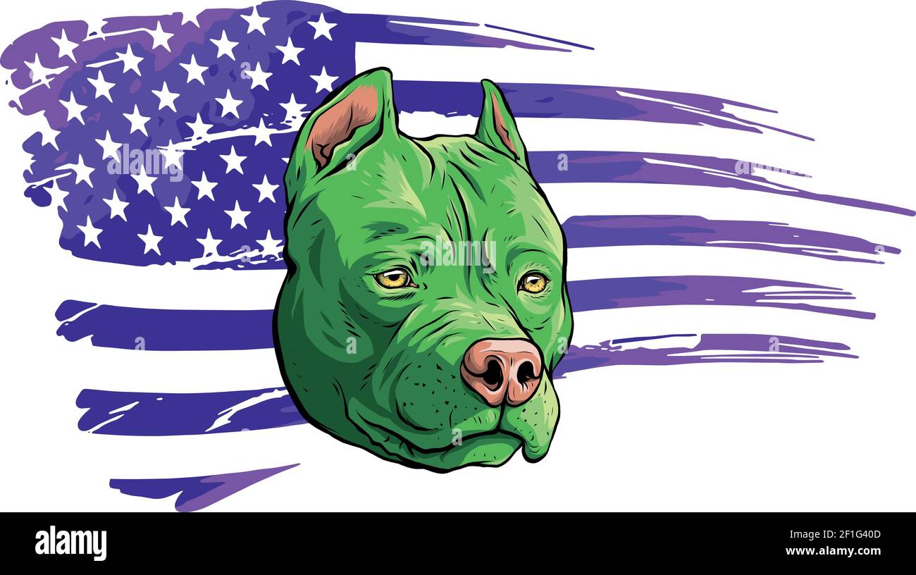 Autocollant Drapeau Américain Pitbull Adoptez Un Pit Bull - Oracal Vinyle, Livraison Rapide Gratuite