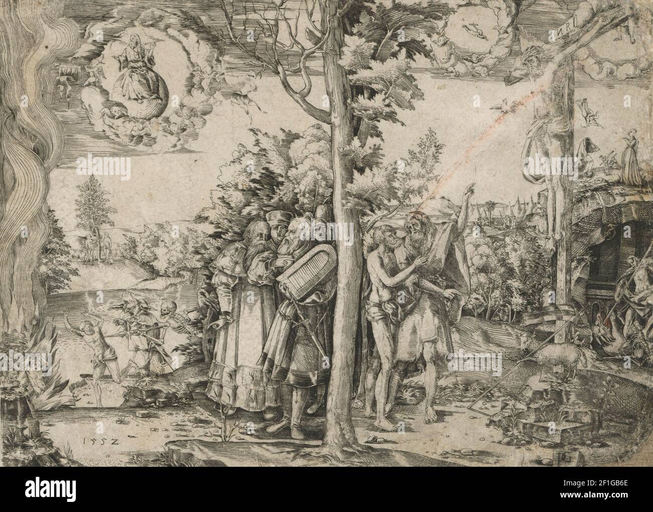 Peter Rodelstedt - Allegorie auf die Erlösung (1552) Banque D'Images