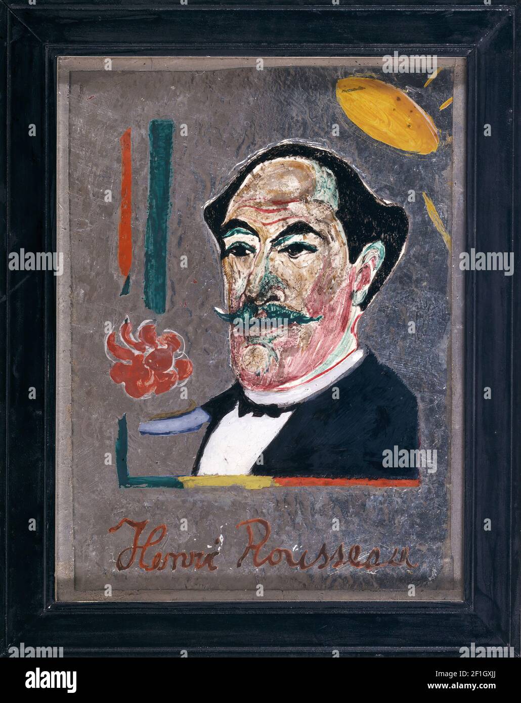 Franz Marc - Portrait d'Henri Rousseau Banque D'Images