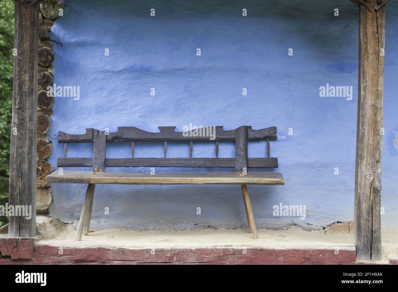 Banc en bois Banque D'Images