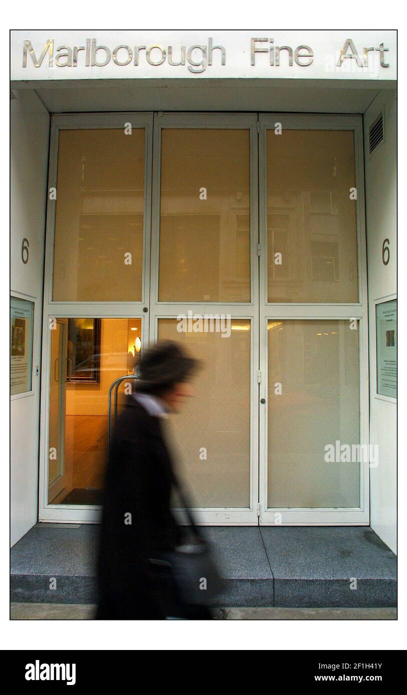 Galerie d'art marlborough à Londonpic David Sandison 27/11/2001 Banque D'Images
