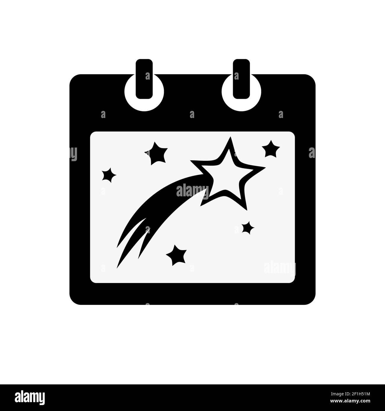 L'icône Calendrier, vector illustration. Banque D'Images