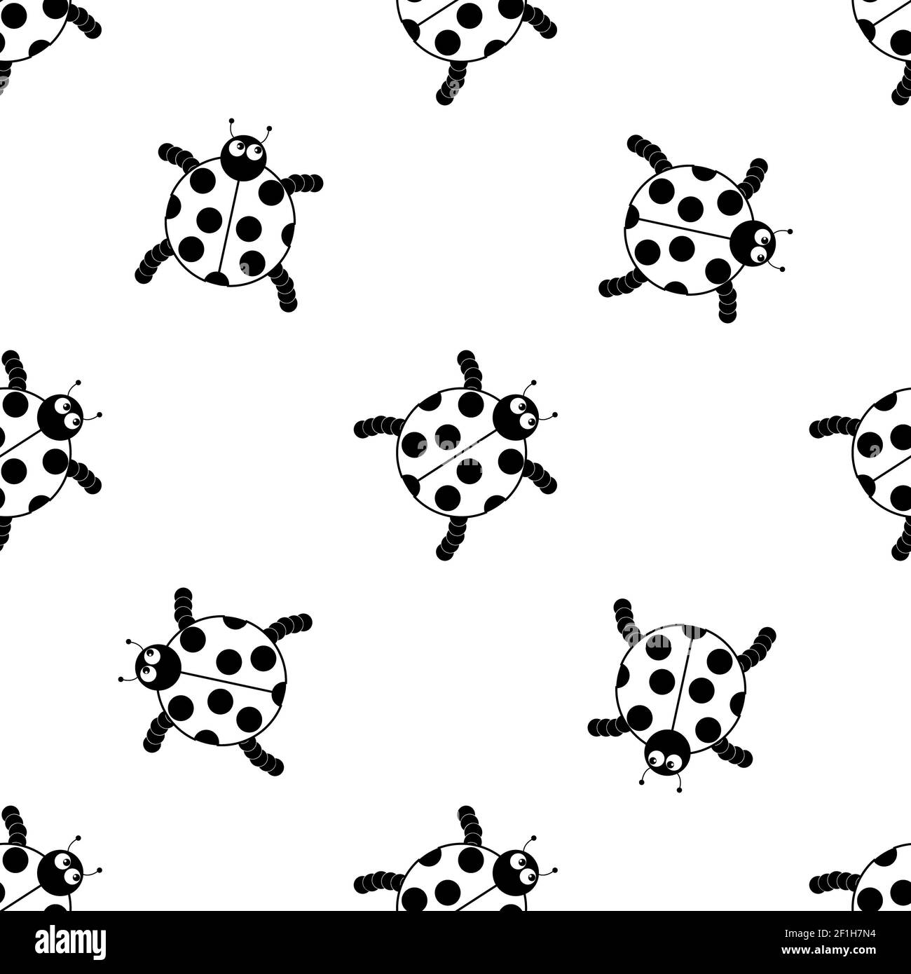 Les coccinelles Banque d'images noir et blanc Alamy — free download