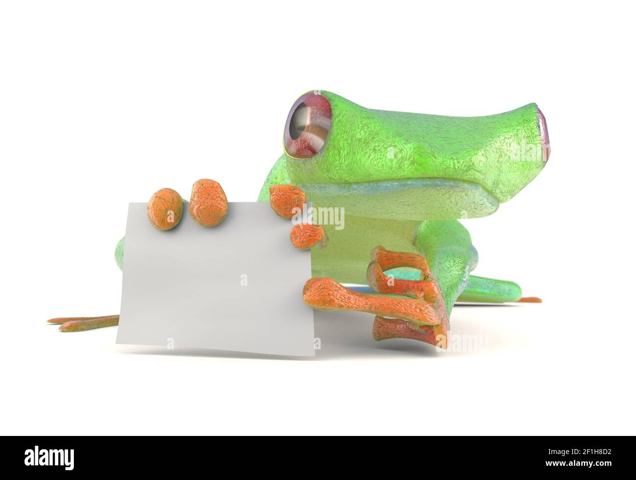 Frog cartoon posing Banque d'images détourées - Alamy