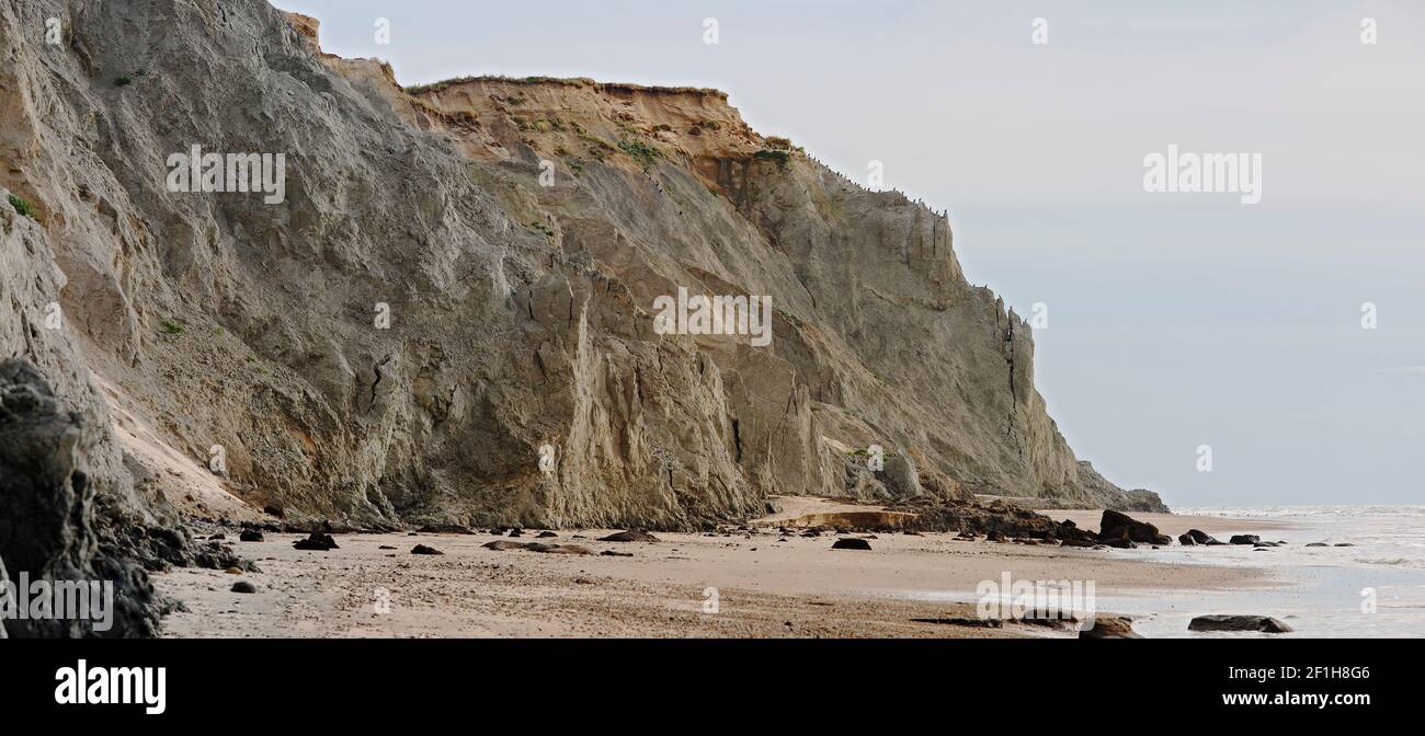 Falaises près de Lönstrup, Danemark; falaises de Lönstrup; Lønstrup Klint, Danmark Banque D'Images