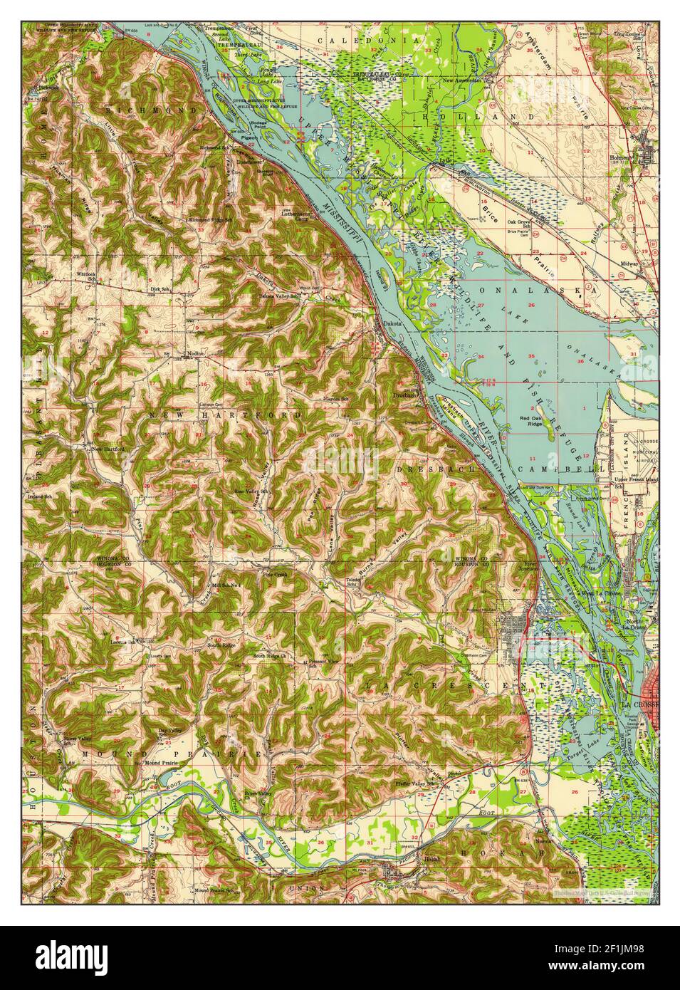 La carte du croissant Banque d'images détourées Alamy