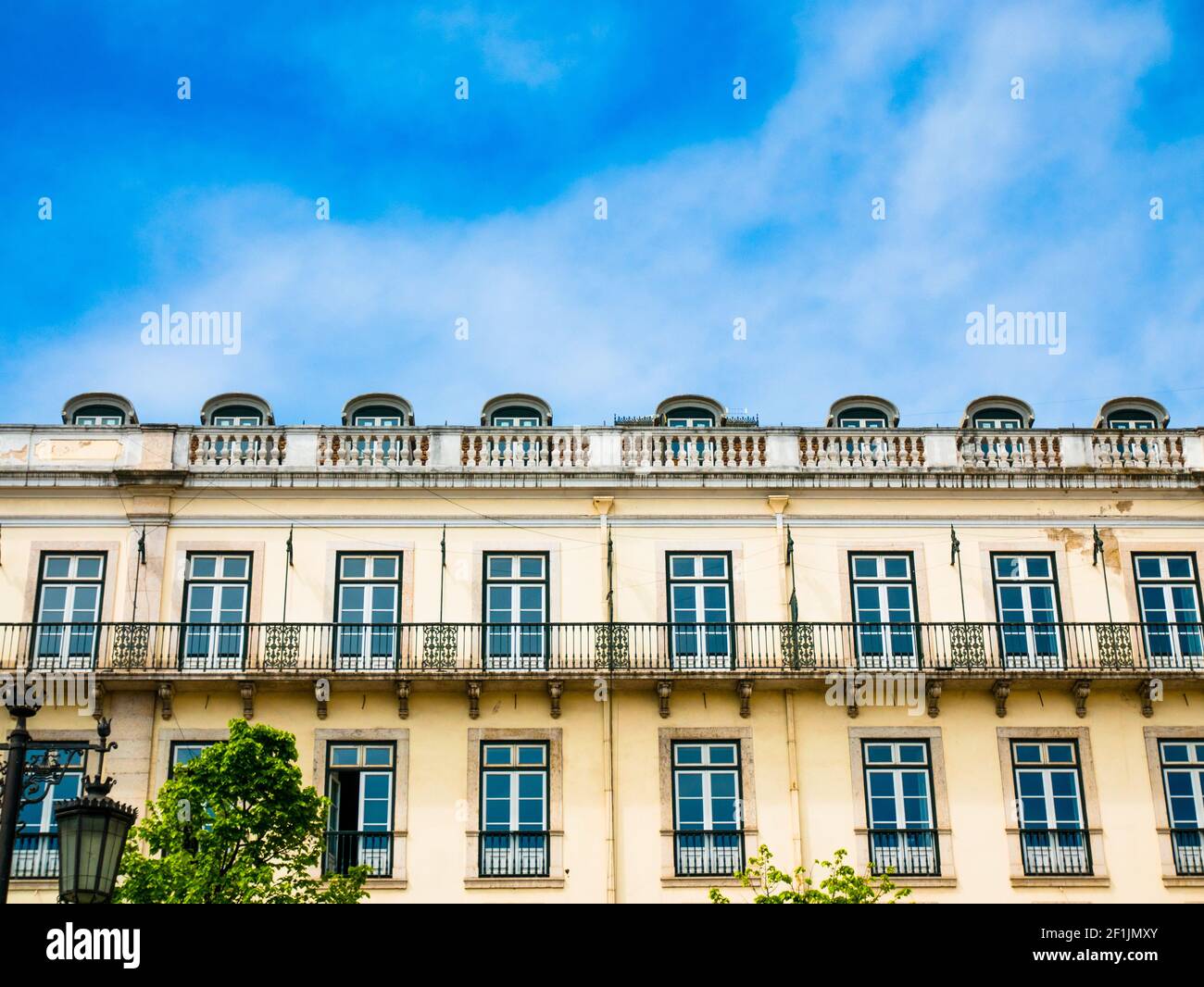 Palais, Praca do Comercio dans le centre-ville de Lisbonne Banque D'Images