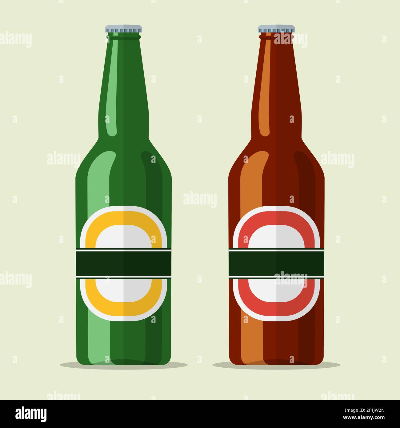 icône bière en bouteille de bière Illustration de Vecteur