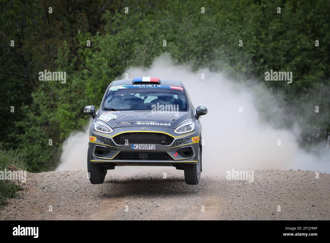 31 Jean-Baptiste FRANCESCHI, (FRA), Jacques-Julien RENUCCI, (FRA), Ford Fiesta R2T, Action au cours du rallye européen 2019 rassemblement ERC Liepaja, du 24 au 26 mai, à Liepaja, Lettonie - photo Alexandre Guillermot / DPPI Banque D'Images