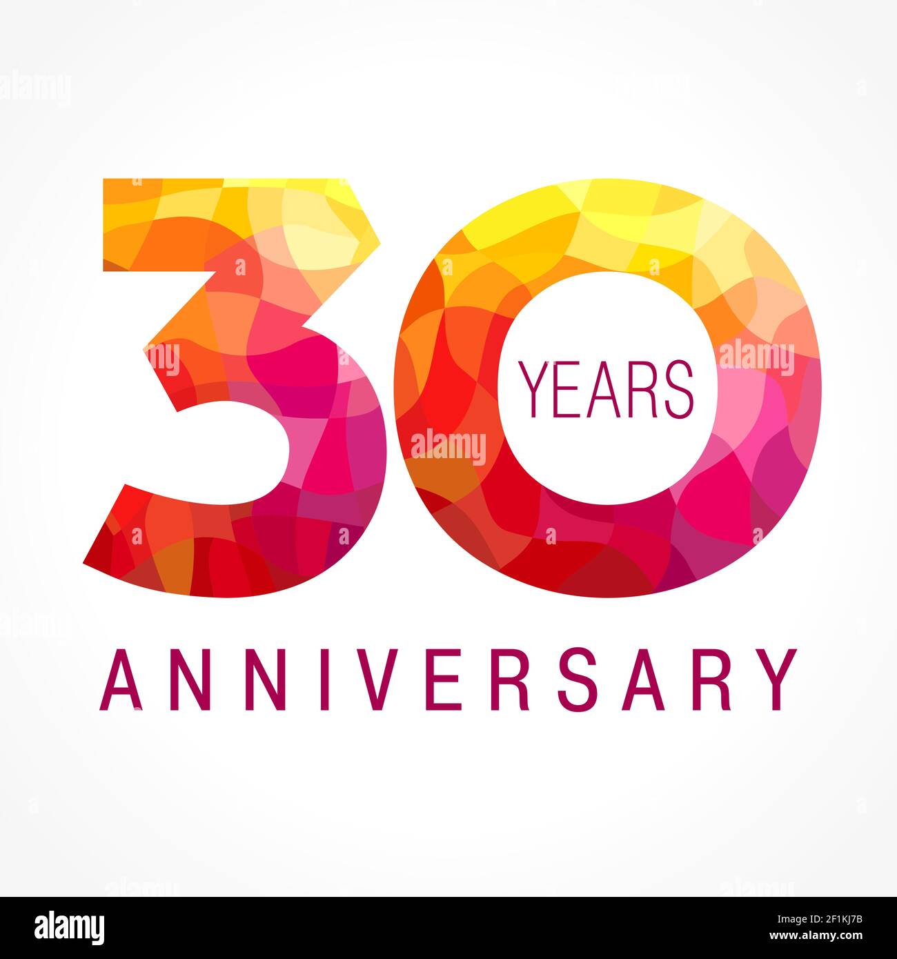 30 Ans Celebrant Le Logo Fiery Anniversaire De L Annee Du 30 Eme Vecteur Congrats Flamy 0 Nombres Joyeux Anniversaire Volantes Voeux Fete S Image Vectorielle Stock Alamy