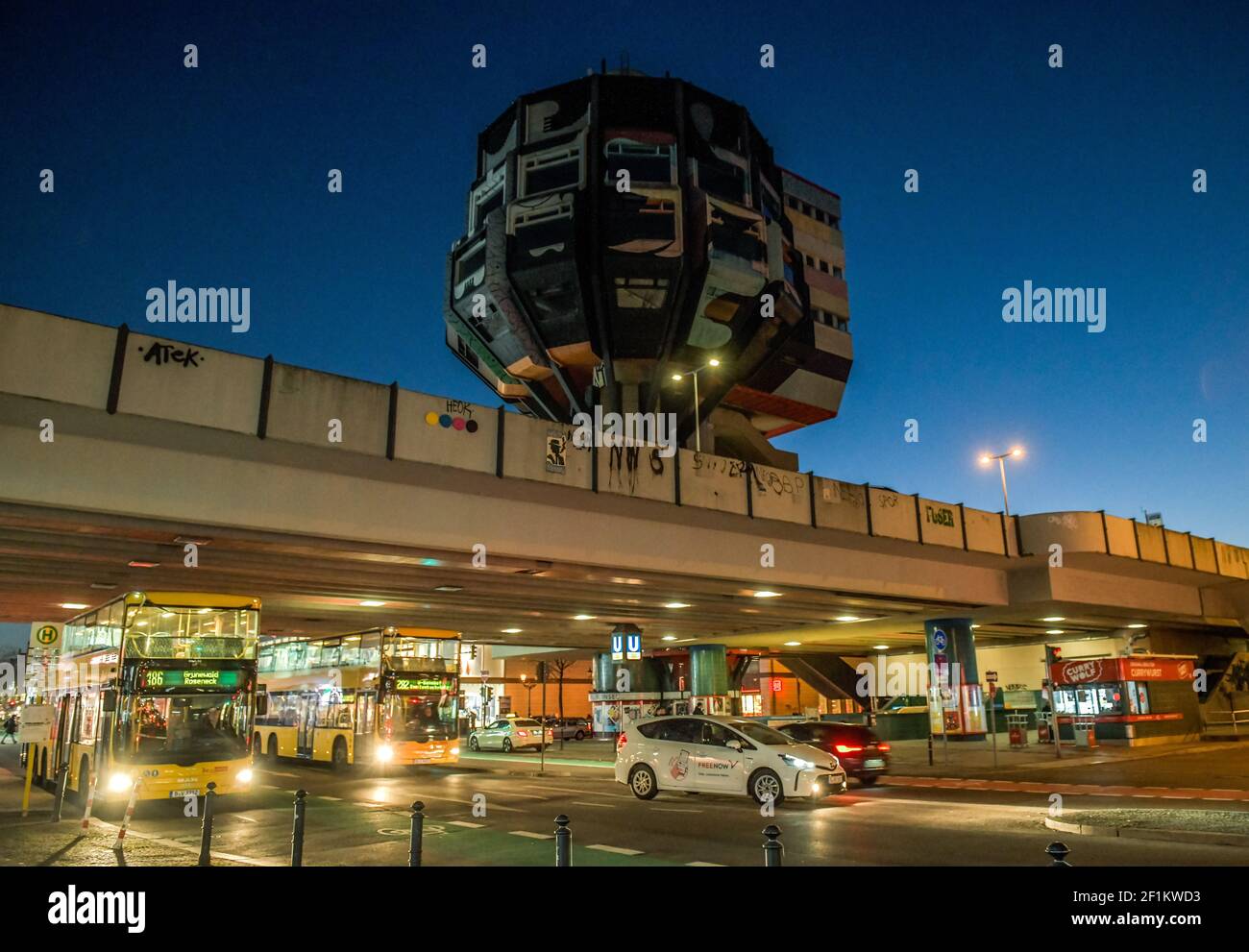 Bierpinsel, Schlossstrasse, Steglitz, Steglitz-Zehlendorf, Berlin, Deutschland Banque D'Images