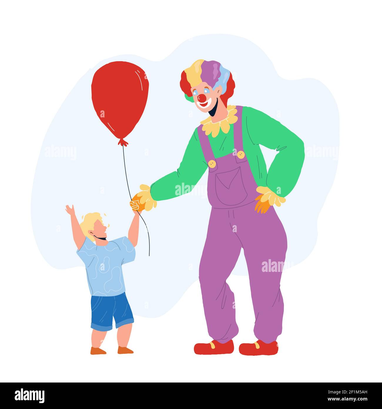 Petot clown au ballon