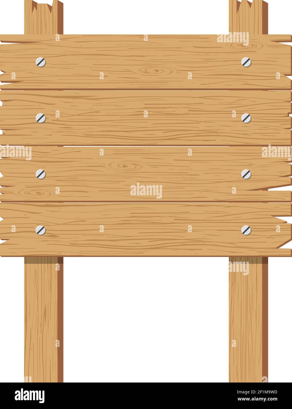 panneau en bois vectoriel Illustration de Vecteur